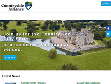 Tablet Screenshot of countryside-alliance.org